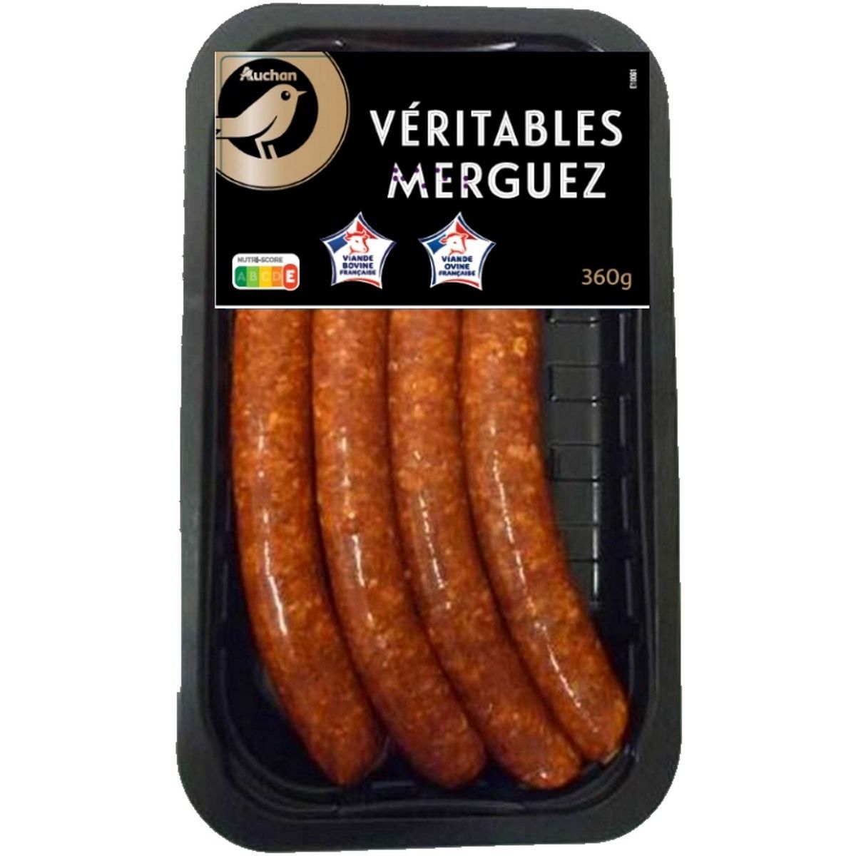 4 MERGUEZ AUCHAN GOURMET