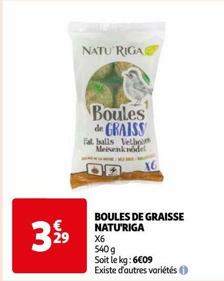 BOULES DE GRAISSE NATU'RIGA