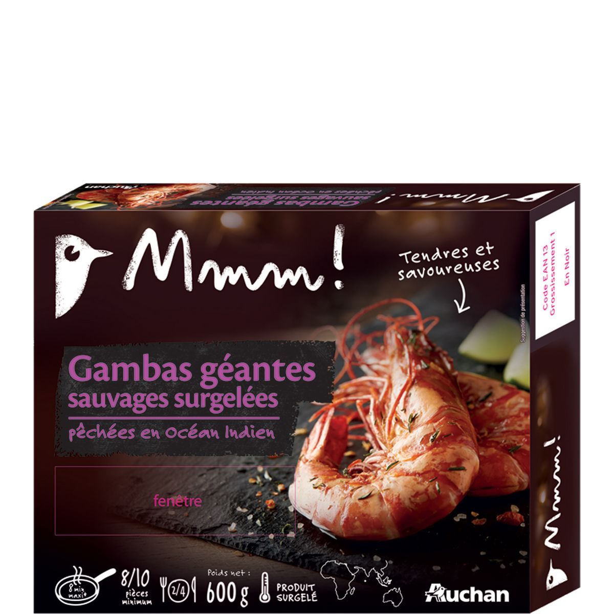 GAMBAS GÉANTES SAUVAGES SURGELÉES MMM!