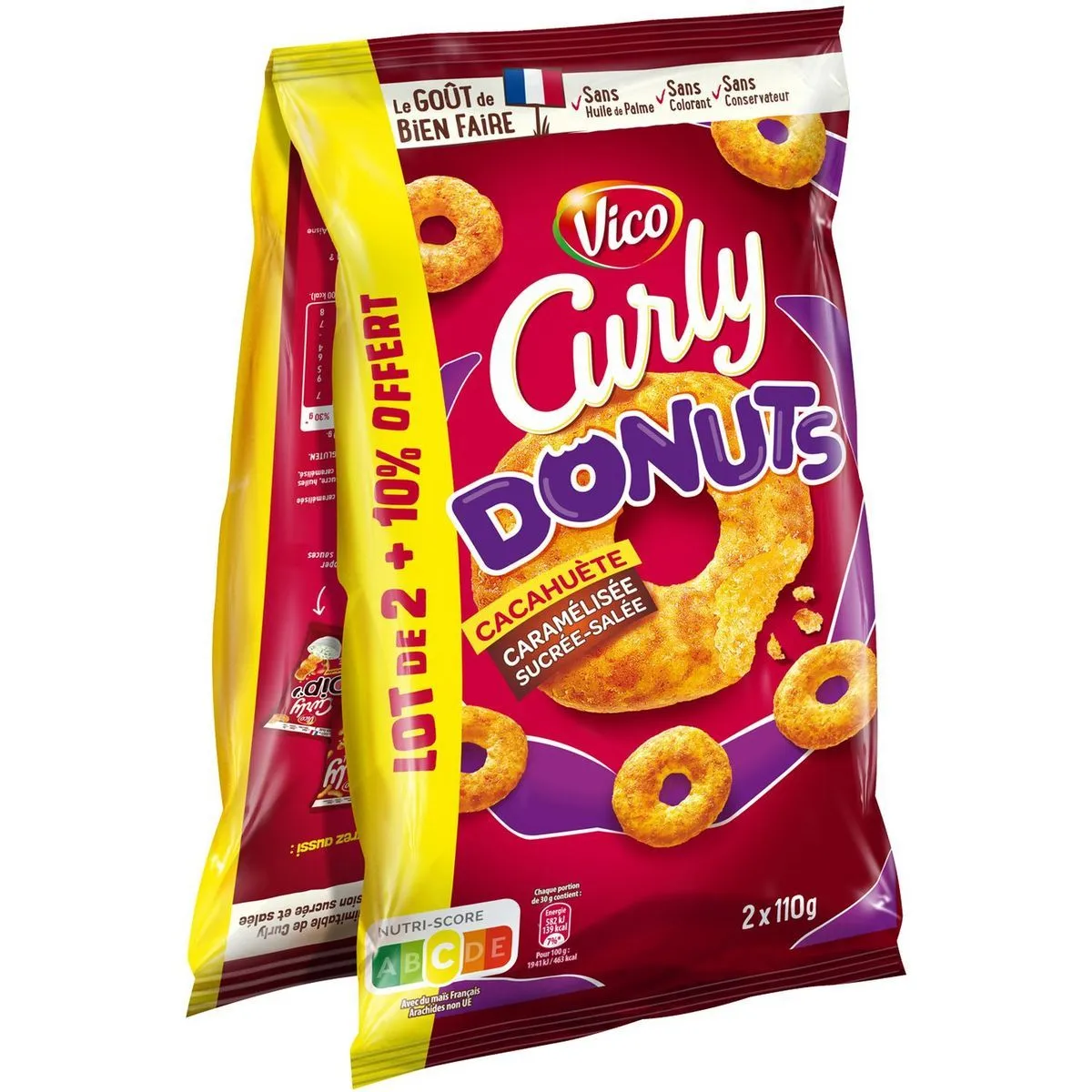 curly donuts cacahuète vico