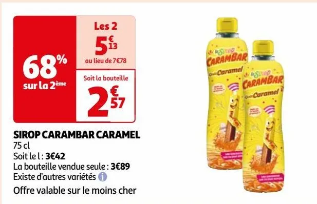 sirop carambar caramel