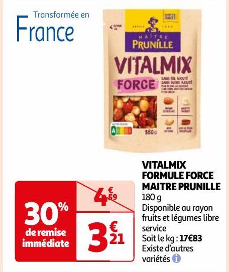 VITALMIX FORMULE FORCE MAITRE PRUNILLE