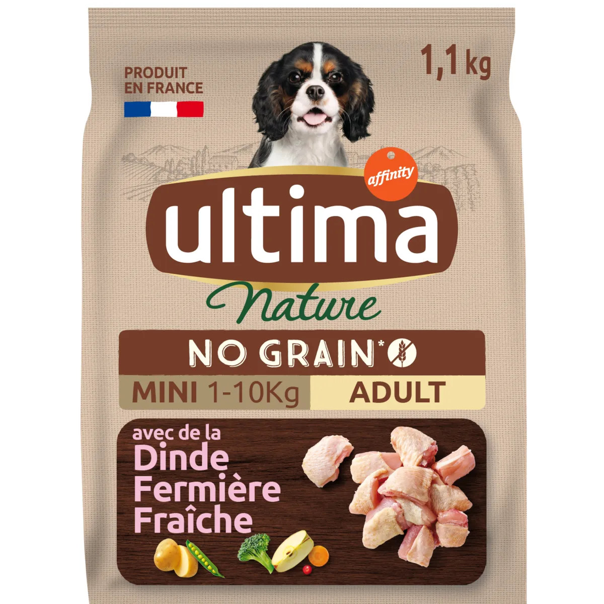 croquettes pour chien mini sans céréales ultima nature