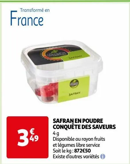 safran en poudre conquête des saveurs