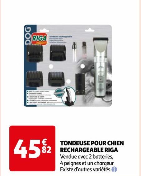 TONDEUSE POUR CHIEN RECHARGEABLE RIGA