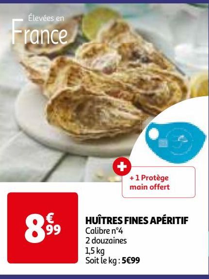 HUÎTRES FINES APÉRITIF