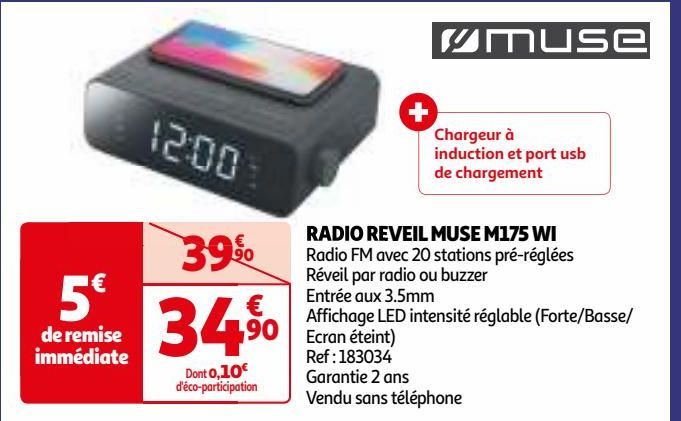 RADIO REVEIL MUSE M175 WI