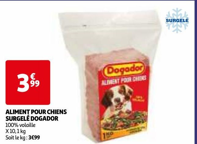 ALIMENT POUR CHIENS SURGELÉ DOGADOR