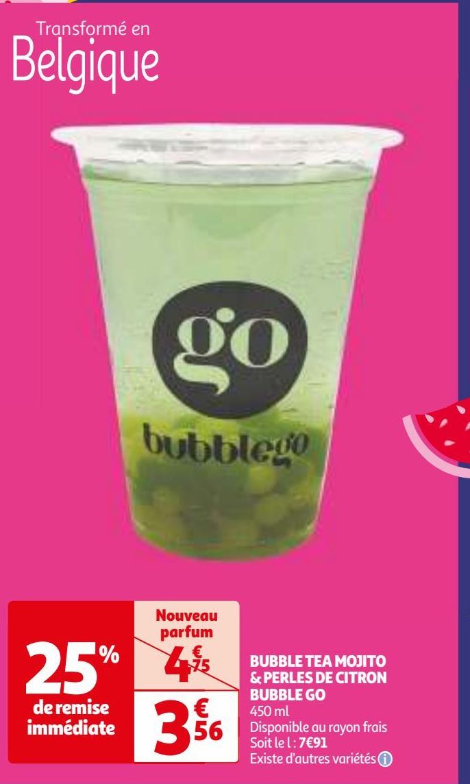 BUBBLE TEA MOJITO & PERLES DE CITRON BUBBLE GO