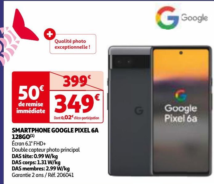 SMARTPHONE GOOGLE PIXEL 6A 128GO