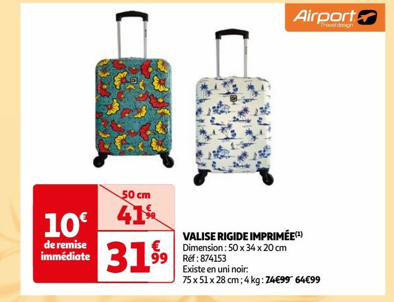  VALISE RIGIDE IMPRIMÉE