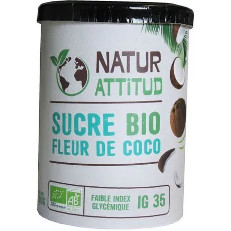 sucre fleur  de coco bio  natur'attitud