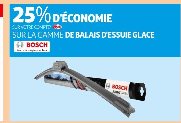 LA GAMME DE BALAIS D'ESSUIE GLACE Bosch