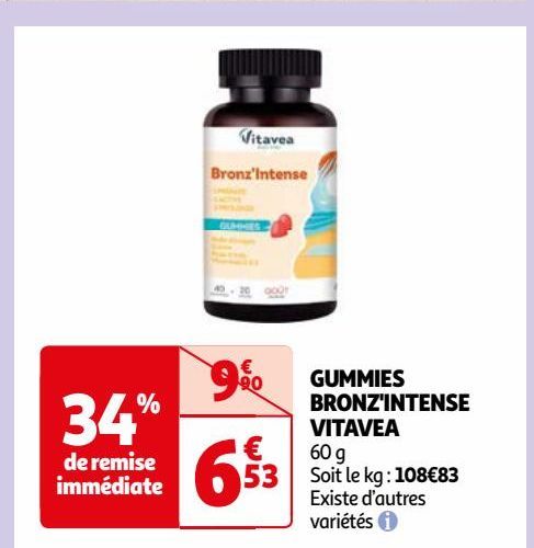  GUMMIES  BRONZ'INTENSE  VITAVEA