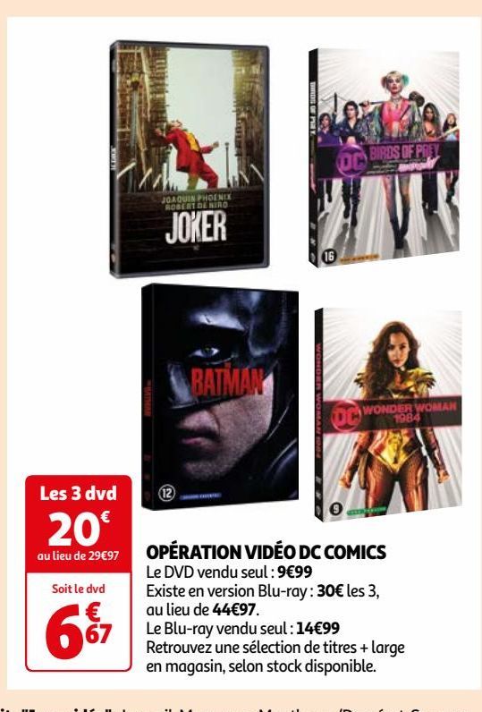  OPÉRATION VIDÉO DC COMICS