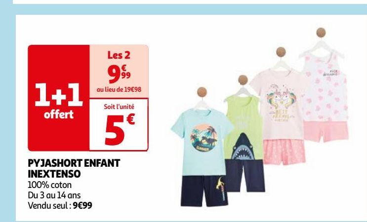 PYJASHORT ENFANT  INEXTENSO