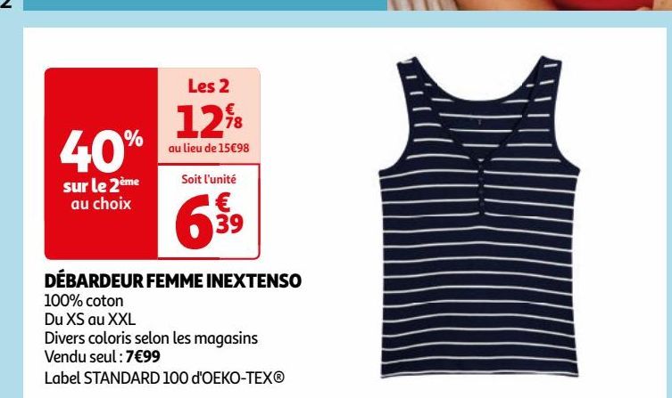  DÉBARDEUR FEMME INEXTENSO