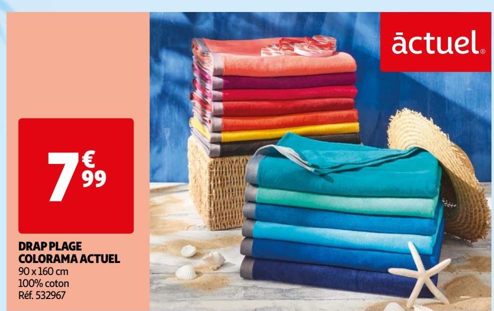  DRAP PLAGE  COLORAMA ACTUEL