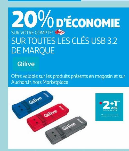 TOUTES LES CLÉS USB 3.2  DE MARQUE Qilve