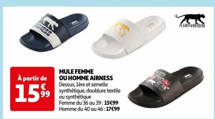 mule femme  ou homme airness