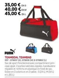 35,00 € ENS  40,00 €ENM 45,00 € EN L 