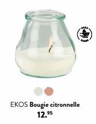 EKOS Bougie citronnelle 12.⁹5  CAMA  exest 