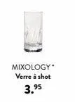 mixology verre à shot 3.⁹5 