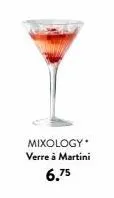 mixology verre à martini 6.75 