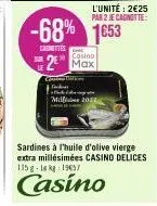 sardines à l'huile 