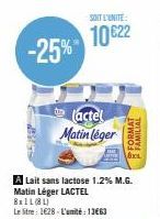 lait sans lactose Lactel