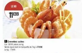 crevettes cuites 