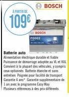 alimentation électrique Bosch