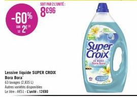 -60% 2E"  SOIT PAR 2 L'UNITÉ:  8€96  Super Croix  CEME fore bore 