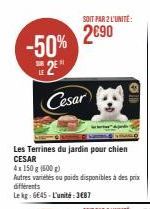 -50% 2⁰  Cesar  SOIT PAR 2 L'UNITÉ:  2690 