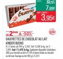 chocolat au lait Kinder