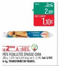 pâte feuilletée Cora