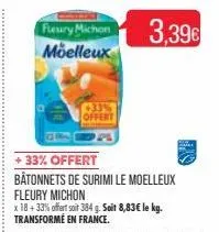 bâtonnets de surimi fleury michon