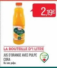 jus d'orange cora