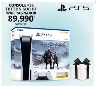 CONSOLE PS5 ÉDITION GOD OF WAR RAGNAROK  89.990  G6800103  SONY  PSS  GODOWAR  RAGNAROK  PSS  11 