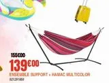 Ensemble support + hamac multicolor offre à 139€ sur Jardiland