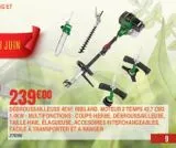 Débroussailleuse 4en1 ribiland, moteur 2 temps  offre à 239€ sur Jardiland