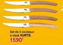 Set de 4 couteaux à steak KURTIS  1590F 