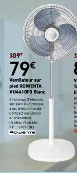 ventilateur sur pied rowenta