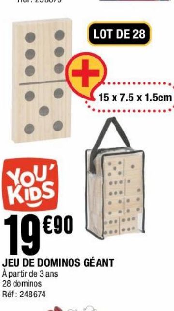 Jeu de dominos géant