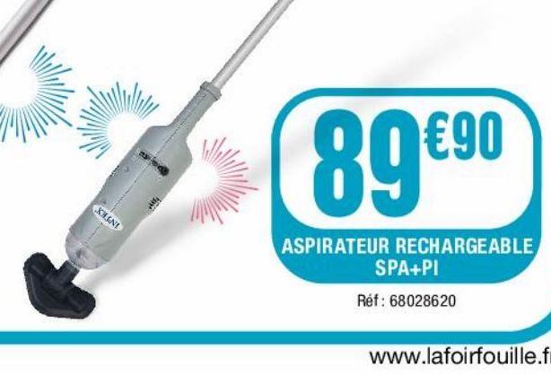 aspirateur rechargeable spa+pi