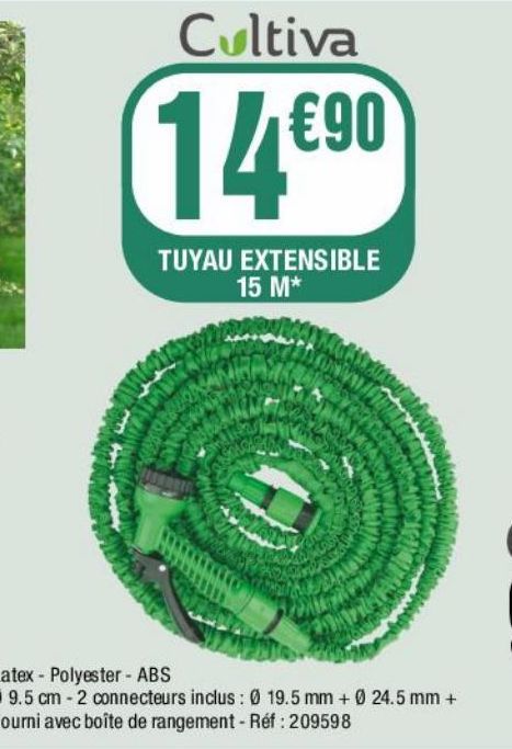 Tuyau extensible 15M