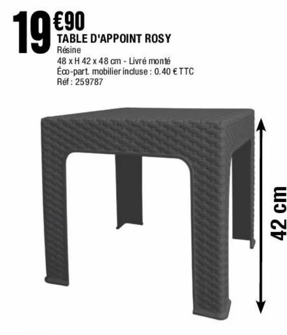 table d'appoint rosy