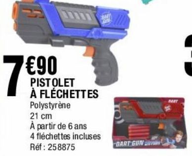 pistolets à flechettes