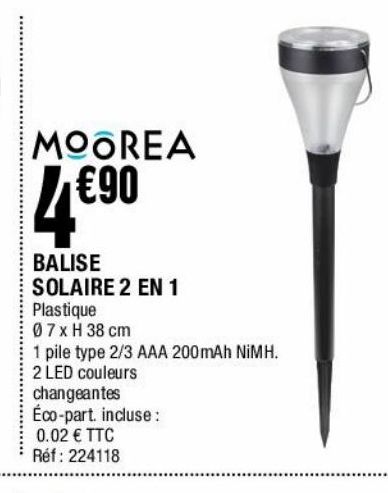 balise solaire 2 en 1