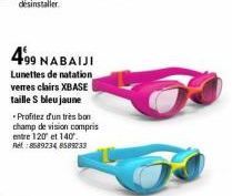 lunettes de natation 